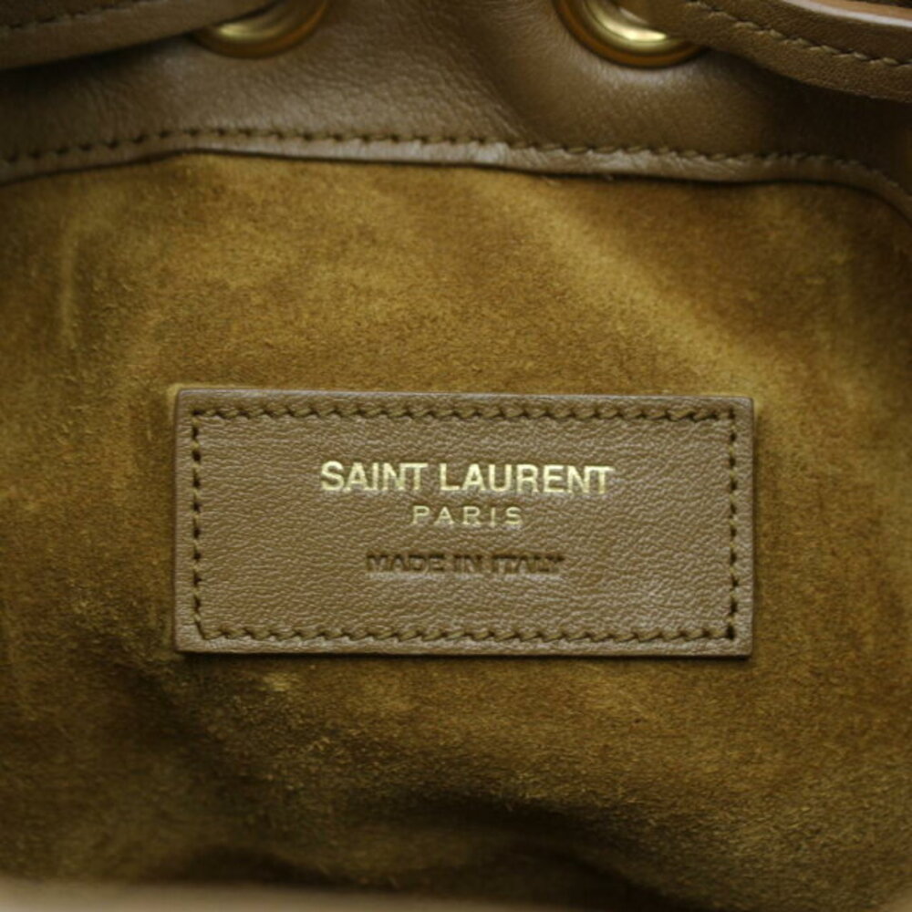 Saint Laurent Bag Suede Shoulder Brown - Picture 5 of 10